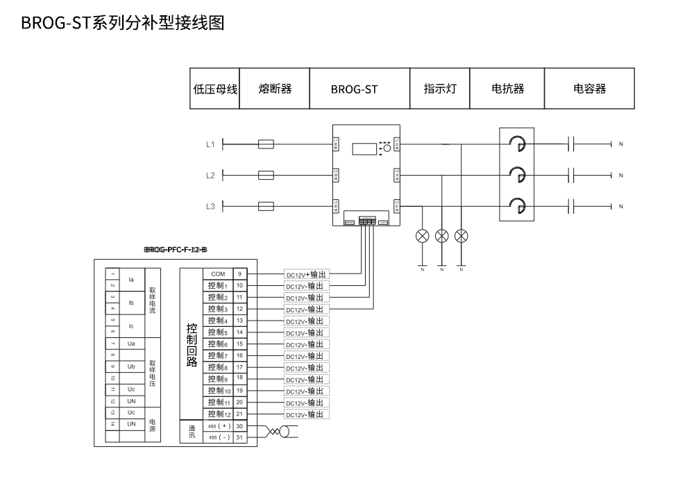 BROG-ST系列分补型接线图